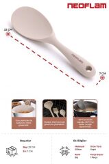 NEOFLAM SİLİKON PİLAV KAŞIĞI BEJ