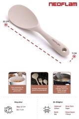 NEOFLAM SİLİKON PİLAV KAŞIĞI BEJ