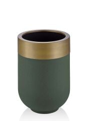HAKİ ALTIN GALVENİZ SAKSI 60CM