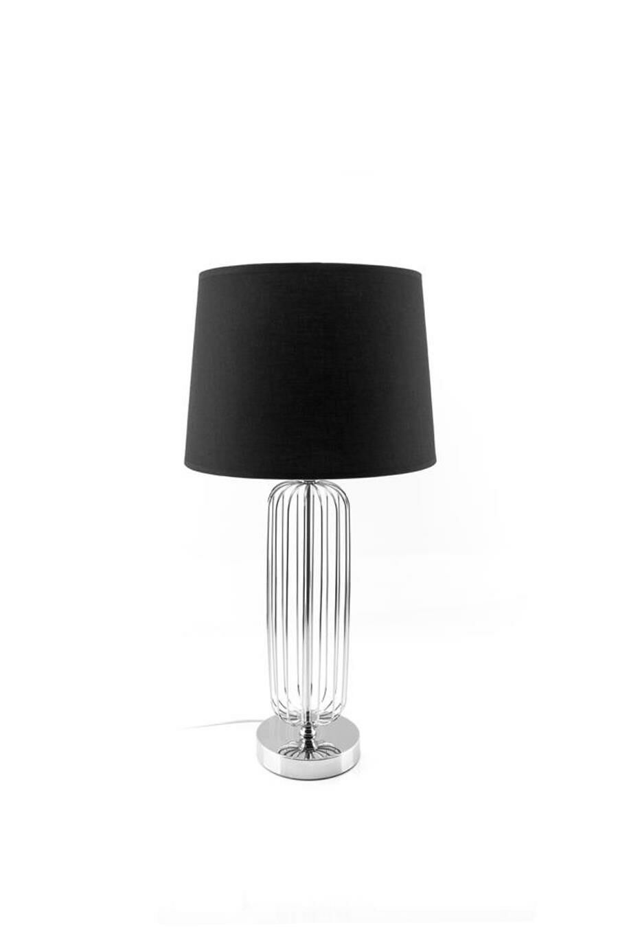 SİYAH GÜMÜŞ ABAJUR 67cm