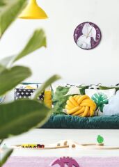 FİL DESEN DUVAR SAATİ 20CM
