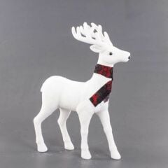 BEYAZ GEYİK DEKOR 45CM