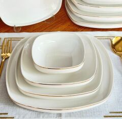 ELLIE GOLD 6 KİŞİLİK 24 PARÇA YEMEK TAKIMI