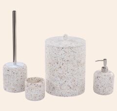 MOSAIC EKRU 4 PARÇA BANYO AKSESUAR SETİ