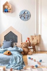 ZEBRA DESEN DUVAR SAATİ 20CM