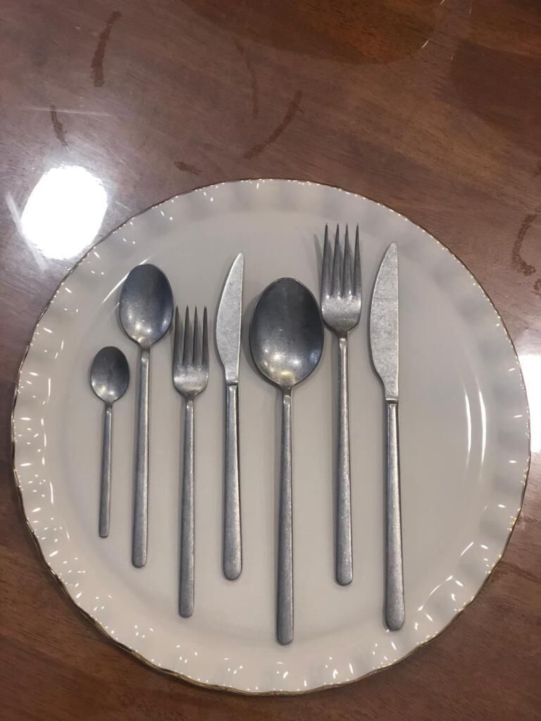 ALLEGRA ANTİK 6 KİŞİLİK 42 PARÇA ÇATAL KAŞIK BIÇAK TAKIMI