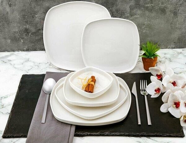 ELLIE WHITE BODY 6 KİŞİLİK 24 PARÇA YEMEK TAKIMI