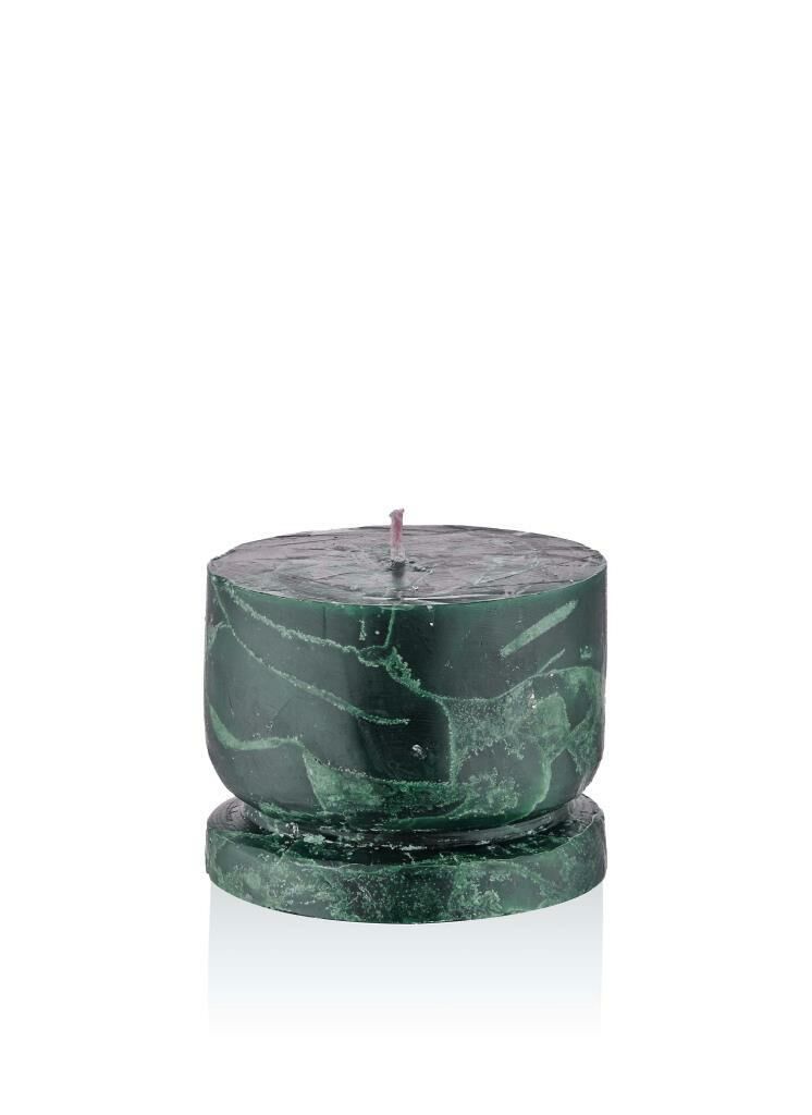 MARBLE YEŞİL MUM 10X7CM