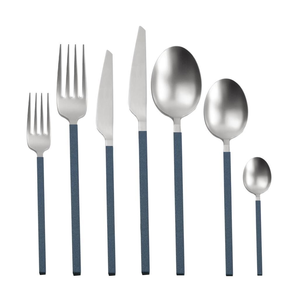CARRE BLUE GÜMÜŞ MAT 42 PARÇA ÇATAL KAŞIK BIÇAK SETİ