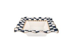 LACİVERT BEYAZ DAMA AVANGARDE KARE KASE 28CM