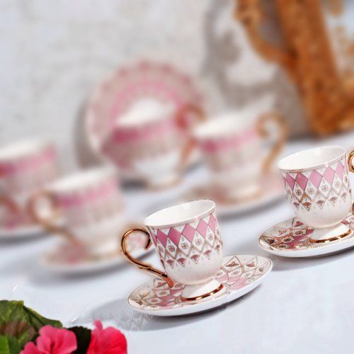 PEMBE AYAKLI 2'Lİ FİNCAN TAKIMI