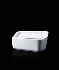 BEYAZ PORSELEN KAPAKLI KASE 18CM