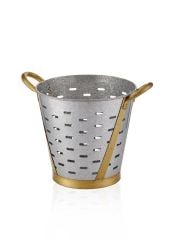 GALVİN KULPLU KOVA/SAKSI 32CM