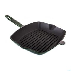 YEŞİL DÖKÜM DEMİR GRILL TAVA 26X32CM