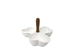 BAMBU PORSELEN 3 BÖLMELİ ÇEREZLİK