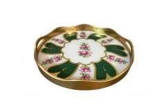 YEŞİL YUVARLAK TEPSİ 40X5CM