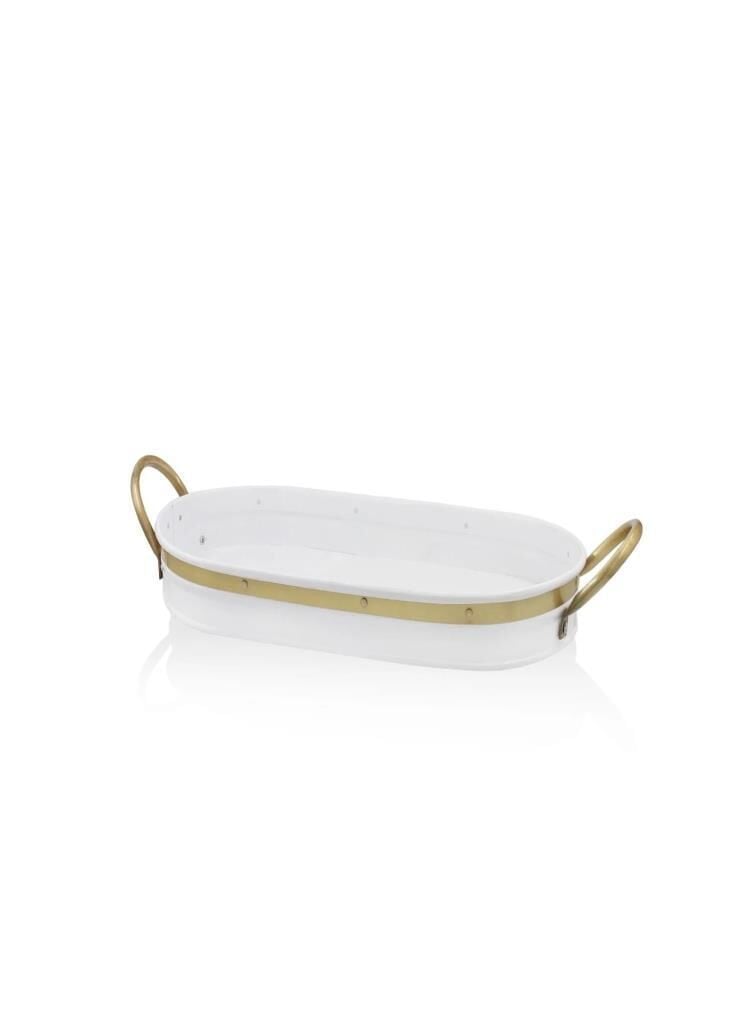 GALVİN TEPSİ BEYAZ 54X24CM