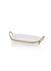 GALVİN TEPSİ BEYAZ 54X24CM