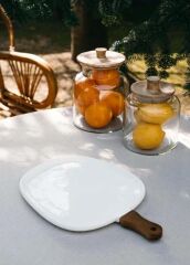 WOODY PORSELEN SERVİS/SUNUM TABAK 38X25CM