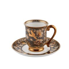 GRİ ALTIN 6 KİŞİLİK TÜRK KAHVESİ FİNCANI