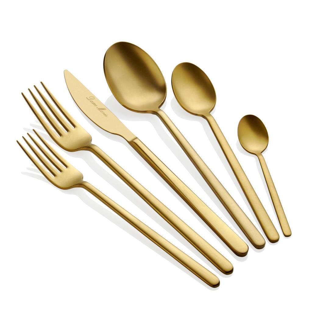 ALLEGRA MAT ALTIN 36 PARÇA ÇATAL KAŞIK BIÇAK SETİ