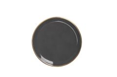 SOLID ANTRASİT ALTIN 6'LI PASTA TABAK 20CM