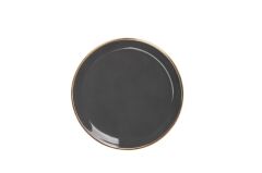 SOLID ANTRASİT ALTIN 6'LI PASTA TABAK 20CM