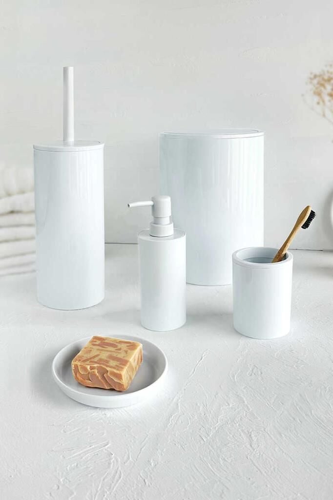 FLORES 5 PARÇA BANYO SETİ BEYAZ