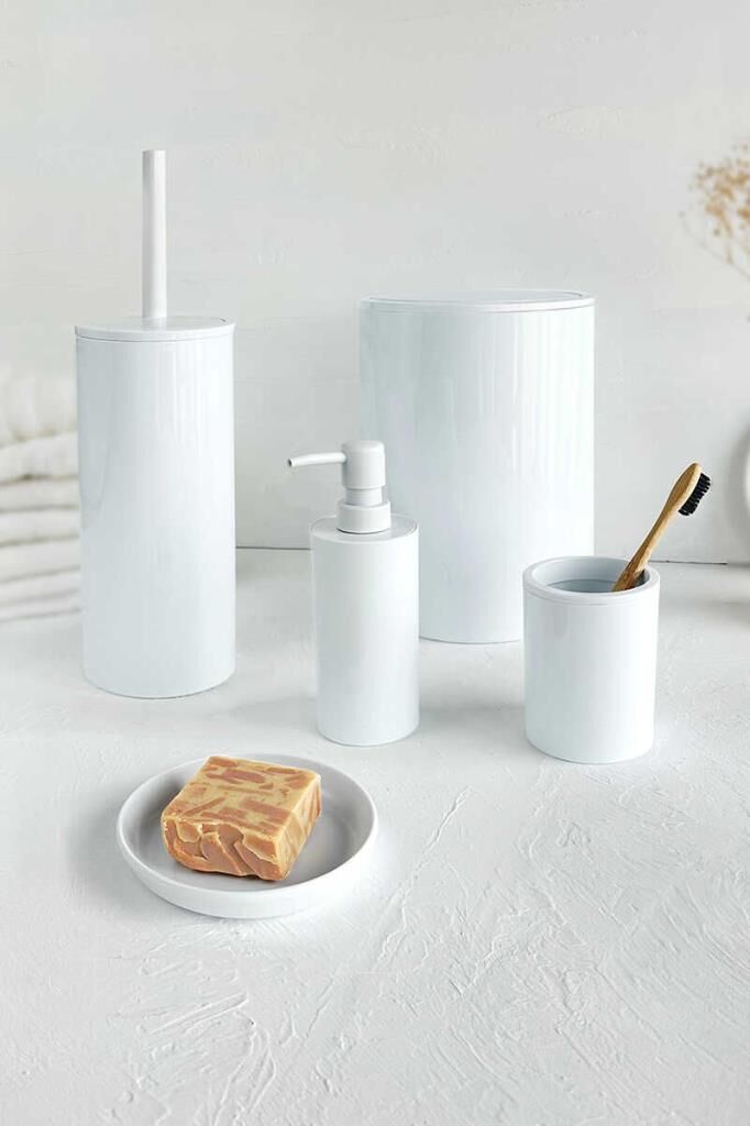 FLORES 5 PARÇA BANYO SETİ BEYAZ