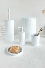 FLORES 5 PARÇA BANYO SETİ BEYAZ