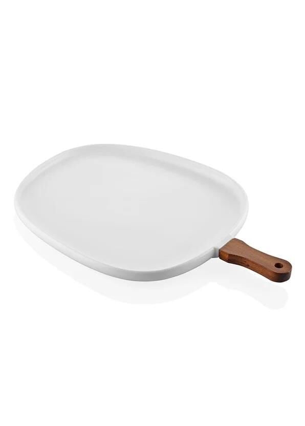 WOODY PORSELEN SERVİS/SUNUM TABAK 44X30CM