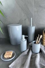 FLORES 5 PARÇA BANYO SETİ GRİ