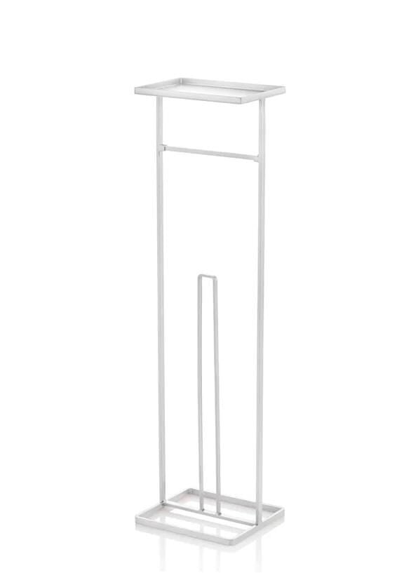 GALVENİZ BEYAZ TEPSİLİ TUVALET KAĞIDI STANDI 54X15X12CM