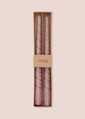 BURGU 2'Lİ ŞAMDAN MUM ROSE 29CM