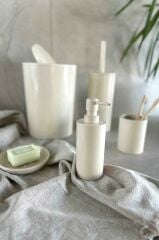 FLORES 5 PARÇA BANYO SETİ BEJ