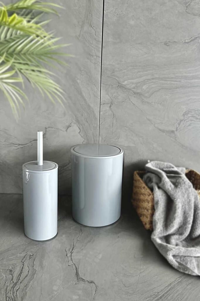 FLORES 2 PARÇA BANYO SETİ GRİ