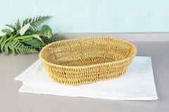 SENTETİK HASIR OVAL EKMEK SEPETİ 29CM