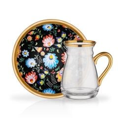 TUANA KULPLU 6 KİŞİLİK ÇAY SETİ