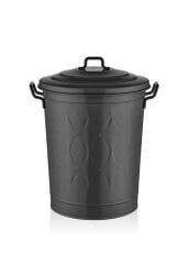 PRİZMA SİYAH ÇAMAŞIR SEPETİ 55X47X41CM