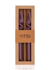 BURGU 2'Lİ ŞAMDAN MUM VİZON 25CM