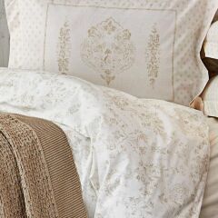 KARACA HOME ELDORA GOLD ÇİFT KİŞİLİK NEVRESİM&ÖRGÜ BATTANİYE SETİ