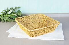 SENTETİK HASIR KARE EKMEK SEPETİ