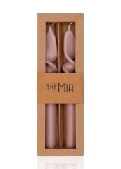 BURGU 2'Lİ ŞAMDAN MUM ROSE 25CM