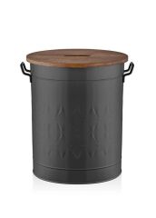 PRİZMA SİYAH ÇAMAŞIR SEPETİ 54X43X35CM