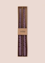 BURGU 2'Lİ ŞAMDAN MUM VİZON 29CM