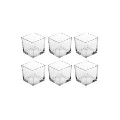 KARE CAM 6'LI KASE 8X8CM