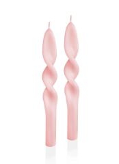 BURGU 2'Lİ ŞAMDAN MUM BLUSH 25CM