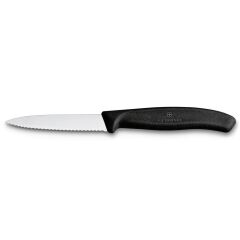 SOYMA BIÇAK TIRTIKLI SİYAH 185 MM