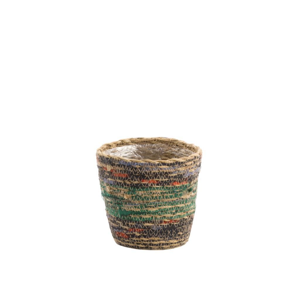 HASIR ASORTİ KONİK SEPET/SAKSI 13X12CM