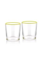 2'Lİ SU BARDAK SETİ SARI 380CC